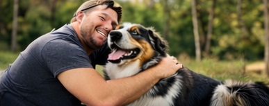 �change affectif entre le chien et son ma�tre 